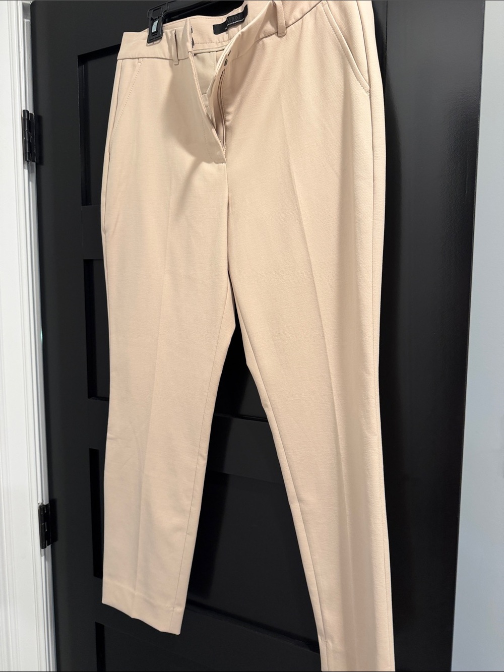 WHBM Beige Women's Elle Slim Ankle Trousers